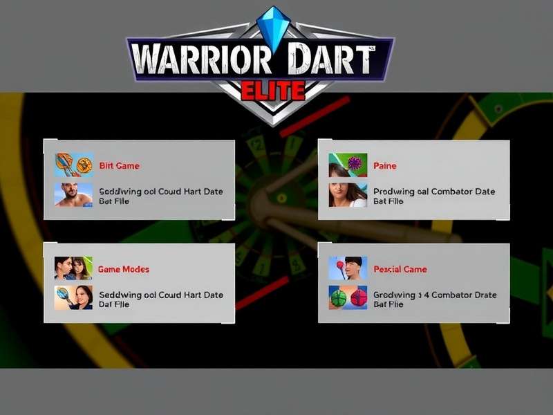 Warrior Dart Elite Game Banner